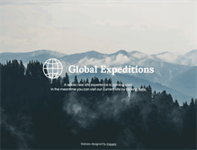 Tablet Screenshot of globalexpeditionsinc.com